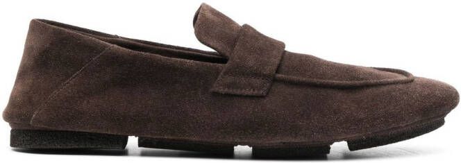 Officine Creative suede slip-on loafers Brown