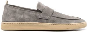 Officine Creative suede slip-on loafers Grey
