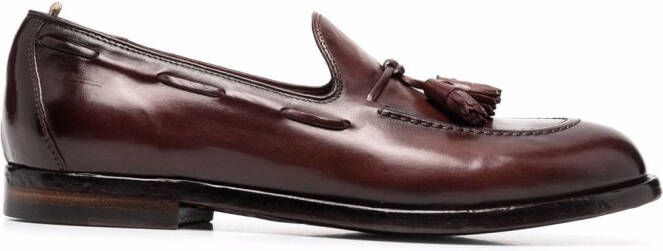 Officine Creative tassel-detail leather loafers Brown