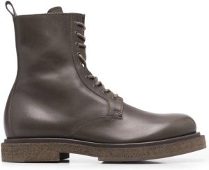 Officine Creative Tonal lace-up boots Green