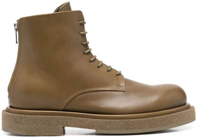 Officine Creative tonal lace-up boots Green