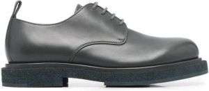Officine Creative Tonal leather derby shoes Green