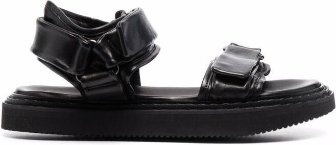 Officine Creative touch-strap open-toe sandals Black
