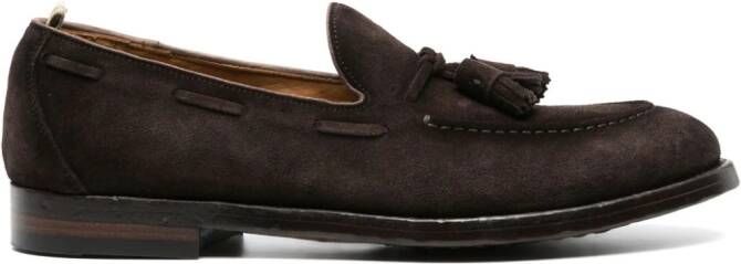 Officine Creative Tulane 001 suede loafers Brown