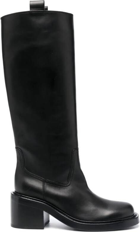 Officine Creative Venus 004 leather 70mm boots Black