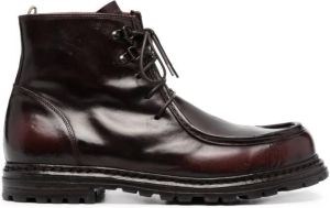 Officine Creative Volcov leather ankle boots Brown