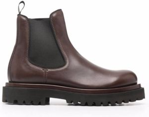 Officine Creative Wisal 006 leather boots Brown