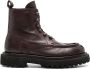 Officine Creative Wisal DD 103 lace-up leather boots Brown - Thumbnail 1