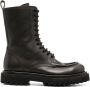 Officine Creative Wisal lace-up leather boots Green - Thumbnail 1
