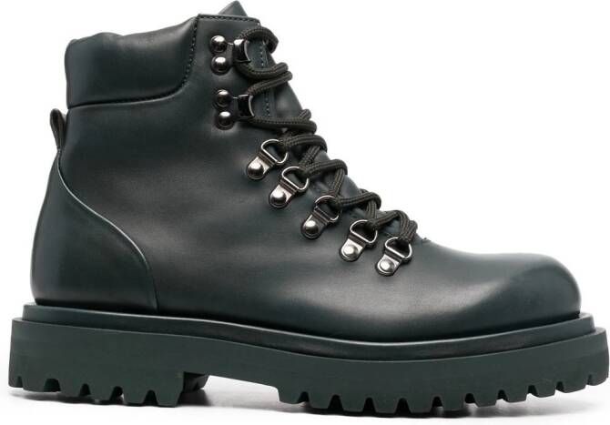Officine Creative Wisal leather boots Green