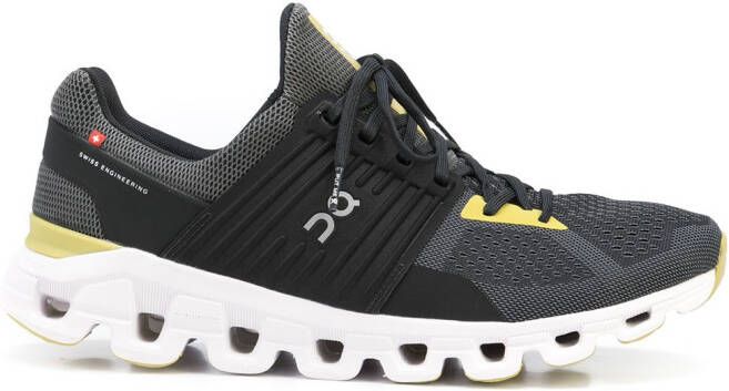On Running Cloudswift low-top lace-up sneakers Black