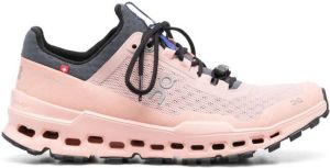 On Running Cloudutra mesh-panel lace-up sneakers Pink