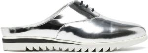 Onitsuka Tiger metallic Oxford-style slippers Silver