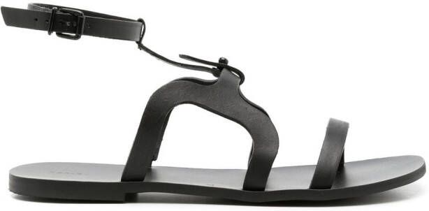 Osklen flat cut-out detail sandals Black