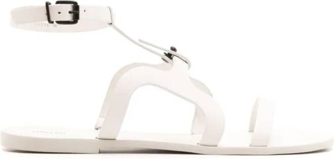 Osklen Ipanema leather flat sandals White