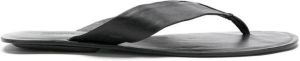 Osklen leather E-Basics flip flops Black