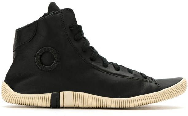 Osklen leather hi-top sneakers Black