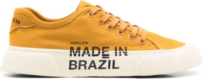 Osklen Made in Brazil lace-up sneakers Yellow