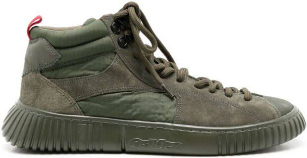 Osklen padded-ankle high-top sneakers Green