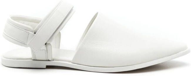 Osklen pointed-toe leather sandals White