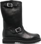 OUR LEGACY 35mm buckle-fastening leather boots Black - Thumbnail 1