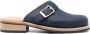 OUR LEGACY buckle-detail leather mules Blue - Thumbnail 1