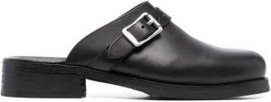 OUR LEGACY buckle detail slip-on shoes Black