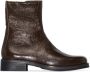 OUR LEGACY Camion leather boots Green - Thumbnail 1