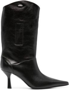 OUR LEGACY Envelope 100mm leather boots Black