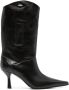 OUR LEGACY Envelope 100mm leather boots Black - Thumbnail 1