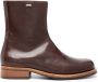 OUR LEGACY square-toe ankle leather boots Brown - Thumbnail 1