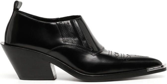 Rabanne Western-style ankle boots Black