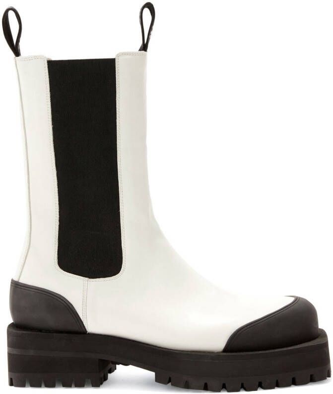 Palm Angels Chelsea Combat boots White