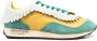 Palm Angels colour-block fringes sneakers Green - Thumbnail 1