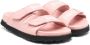 Palm Angels Kids logo-print leather sandals Pink - Thumbnail 1