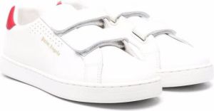 Palm Angels Kids logo-print touch-strap trainers White