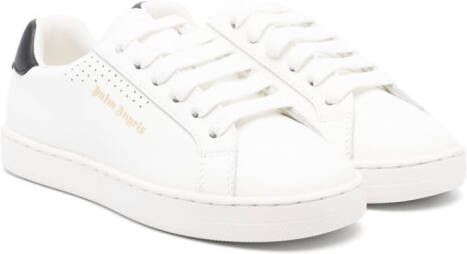 Palm Angels Kids low-top leather sneakers White
