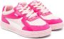Palm Angels Kids perforated lace-up sneakers Pink - Thumbnail 1