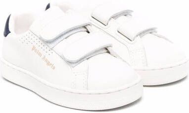 Palm Angels Kids round-toe leather sneakers White