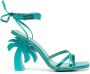 Palm Angels Palm Beach 95mm leather sandals Blue - Thumbnail 1