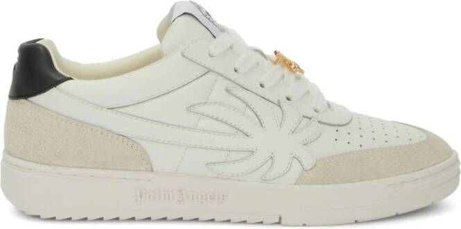 Palm Angels Palm Beach University leather sneakers White