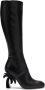Palm Angels Palm-heel leather knee boots Black - Thumbnail 1