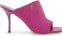 Palm Angels Palm-motif 90mm leather mules Pink - Thumbnail 1