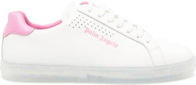 Palm Angels Palm One leather sneakers White
