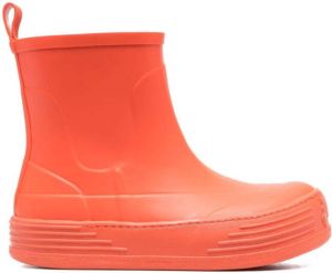 Palm Angels round-toe rubber snow boots Orange