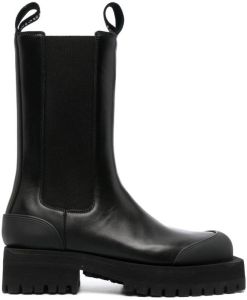 Palm Angels square-toe Chelsea boots Black