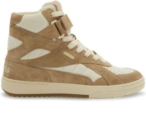 Palm Angels University high-top suede sneakers Neutrals