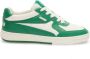 Palm Angels University lace-up leather sneakers Green - Thumbnail 1