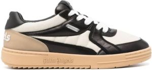 Palm Angels University leather sneakers Black