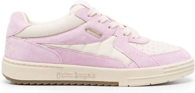 Palm Angels University suede sneakers Pink
